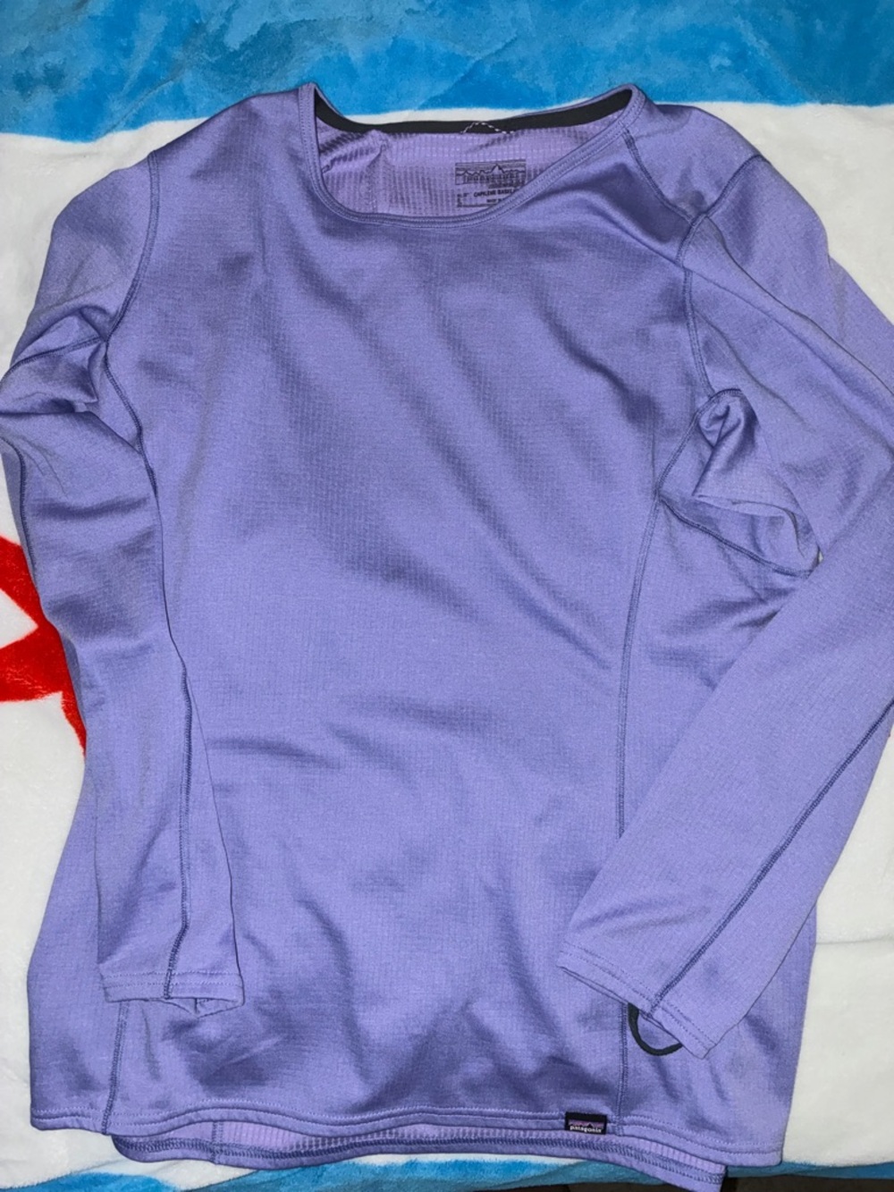 Patagonia Baselayer Woman Purple Size L Midweight Capilene Long Sleeve Thermal